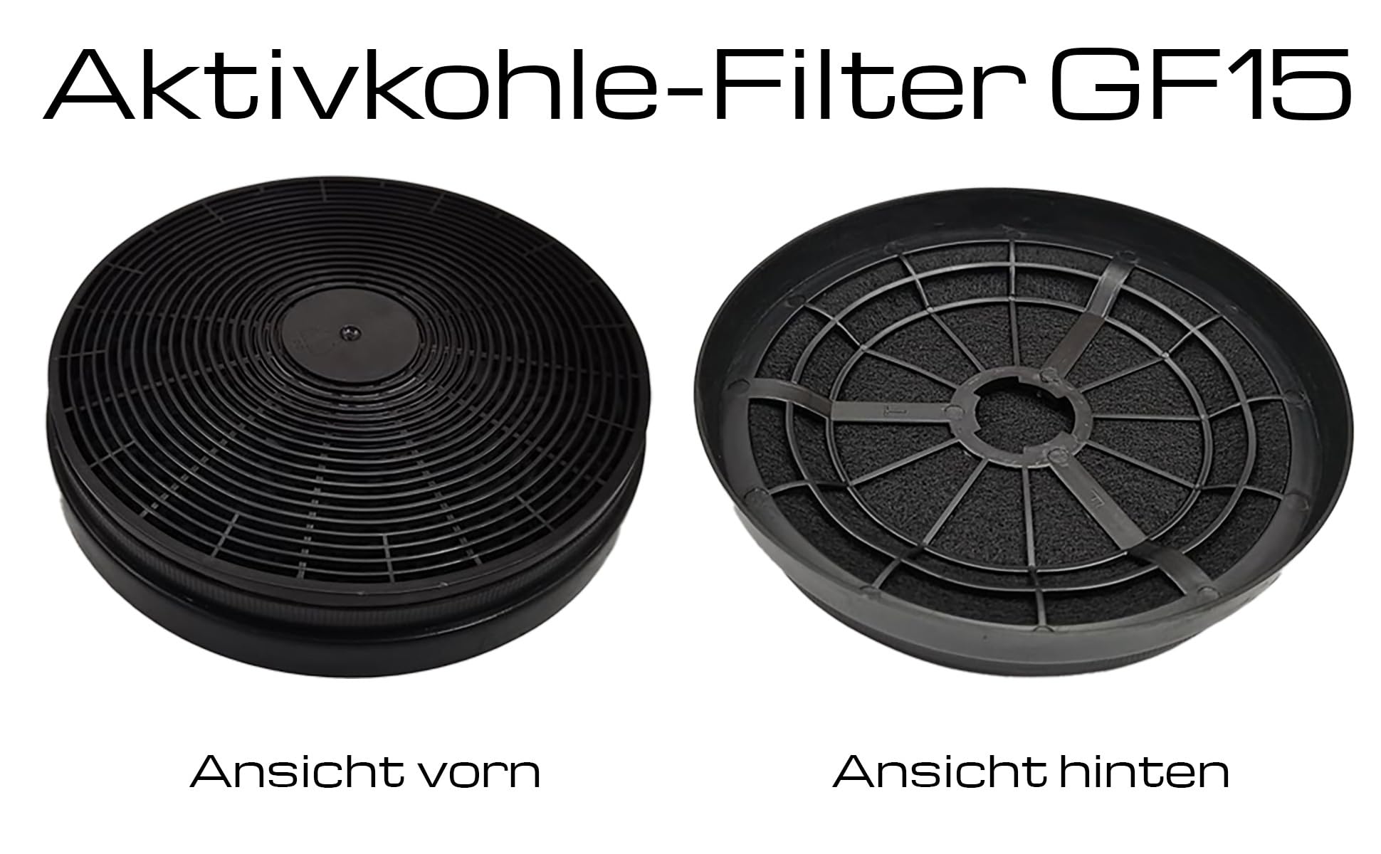 Original NEG Aktivkohlefilter GF15, 2er Set für NEG15-AT und NEG15-DC | Geruchsneutralisierung, Umluft-Betrieb, Kompatibel mit NEG15-AT, Kompatibel mit NEG15-DC, Druckknopf-Bedienung