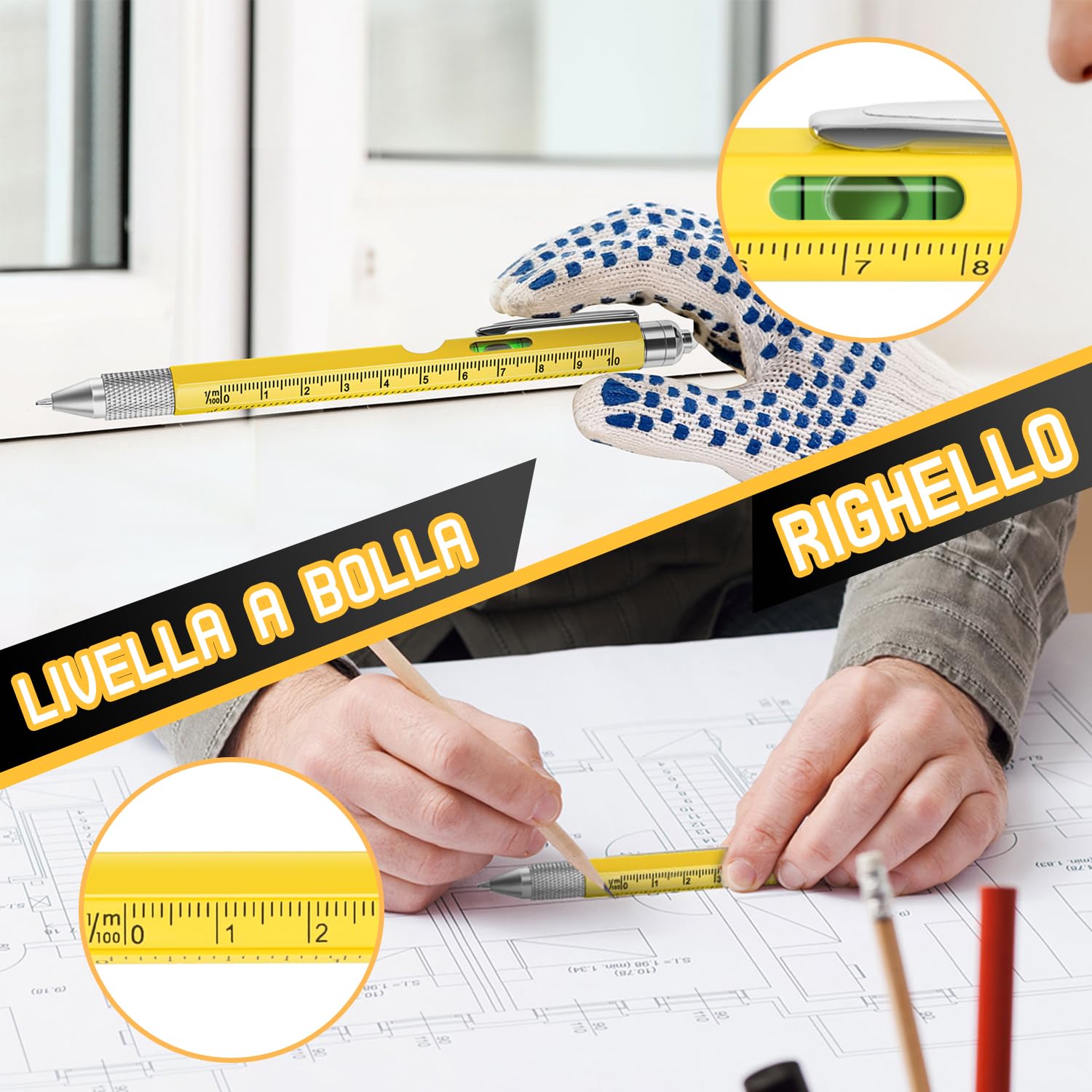 Penna Regalo Multifunzione 9 in 1, Idee Regalo Uomo, Festa del Papà