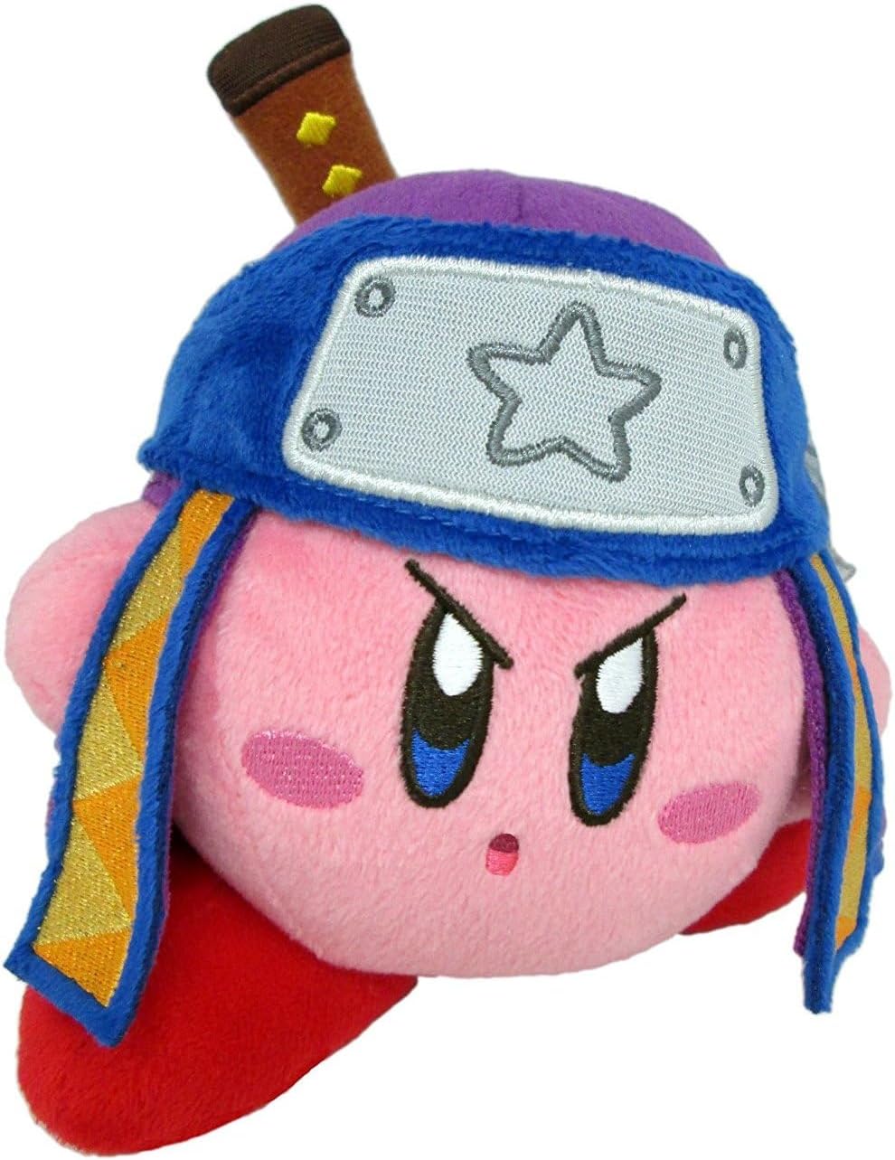 Kirby's Adventure All Star Collection Kirby Ninja Stuffed Plush, 5", Multi-Colored (1628)