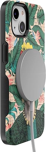 Vista 649 de Casely Funda para iPhone 13 Compatible con MagSafe Color Splash de medianoche Funda retro abstracta Color de medianoche Splash Abstracto