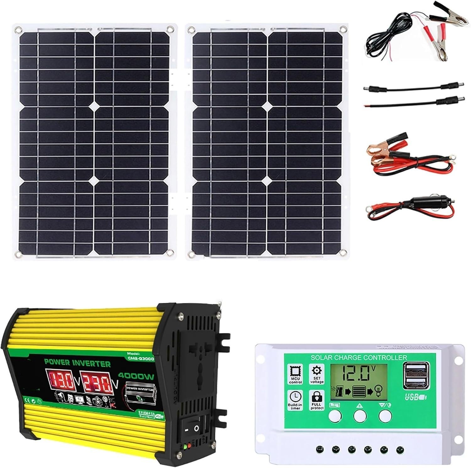 Panel solar autónomo de 4000W para solucionar la falta de luz en casas de campo
