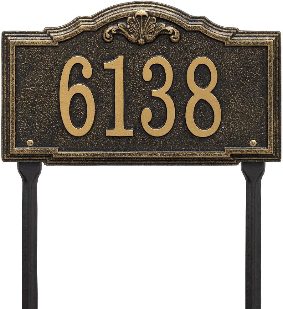 Whitehall Custom Gatewood Standard Lawn Address Plaque 14.25" W x 8.5" H (1 Line)