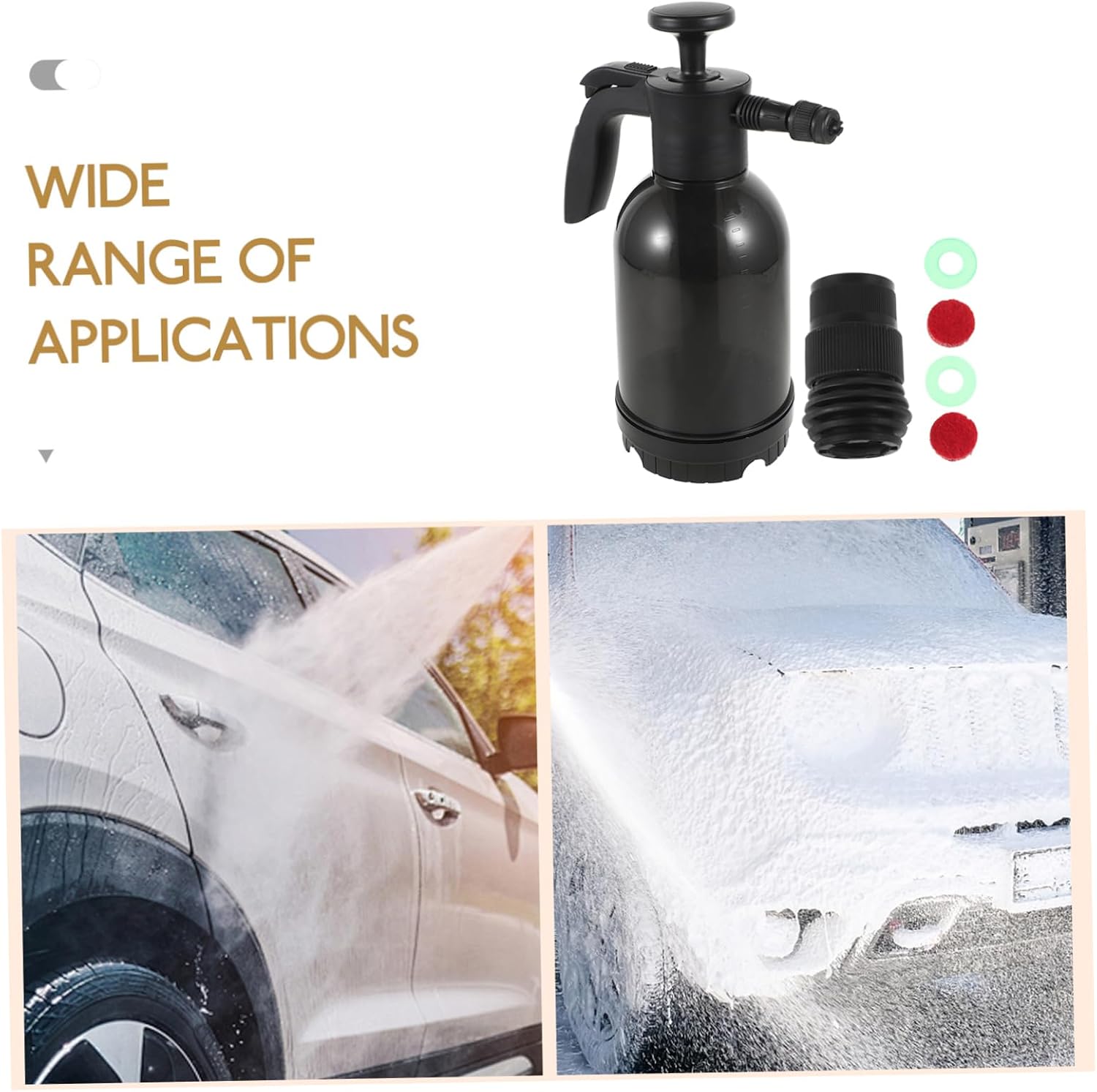 ABOOFAN Portable Hand Washing Bottle Foam for Garden Car Wash Squirt Bottle Pump