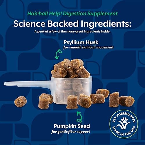 Vista 12 de NaturVet Suplemento de vitamina y ayuda digestiva para gatos – Suplemento de salud de mascotas para bolas de pelo de gatos, soporte del sistema