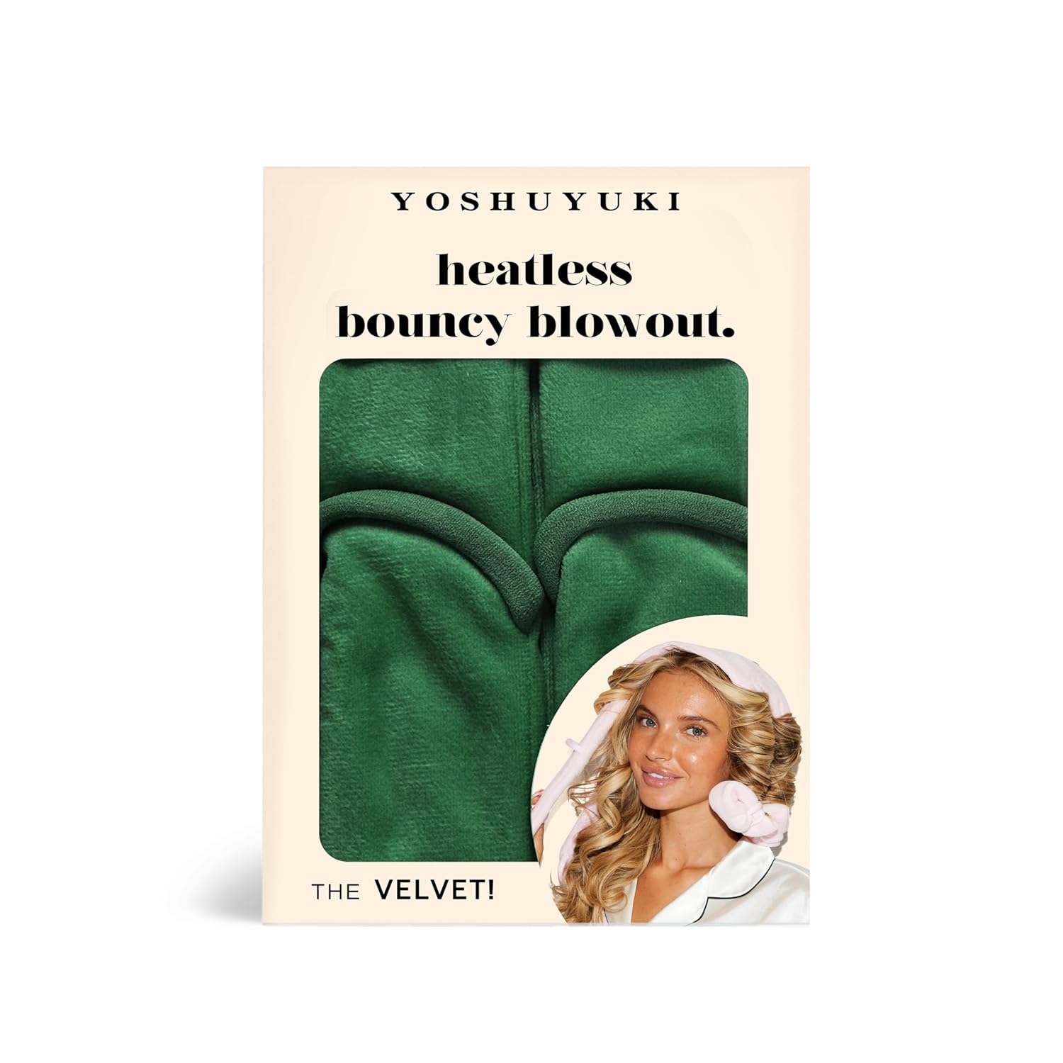 Littles Heatless Curls Overnight Rods Velvet Hair Curler to Sleep in No Heat Heatless Curling Iron Foam Sponge Flexi Rods Hair Rollers for Long Short Hair Care Styling Tools Green