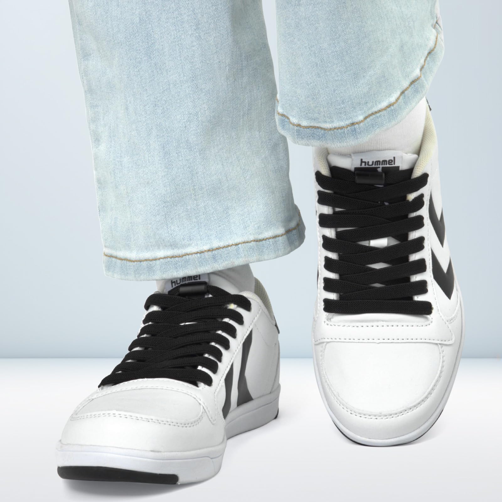 Puzeam 2 Pairs Elastic Laces - Elastic No Tie Shoe Laces for Kids, Adults Sneakers Shoes — view 3