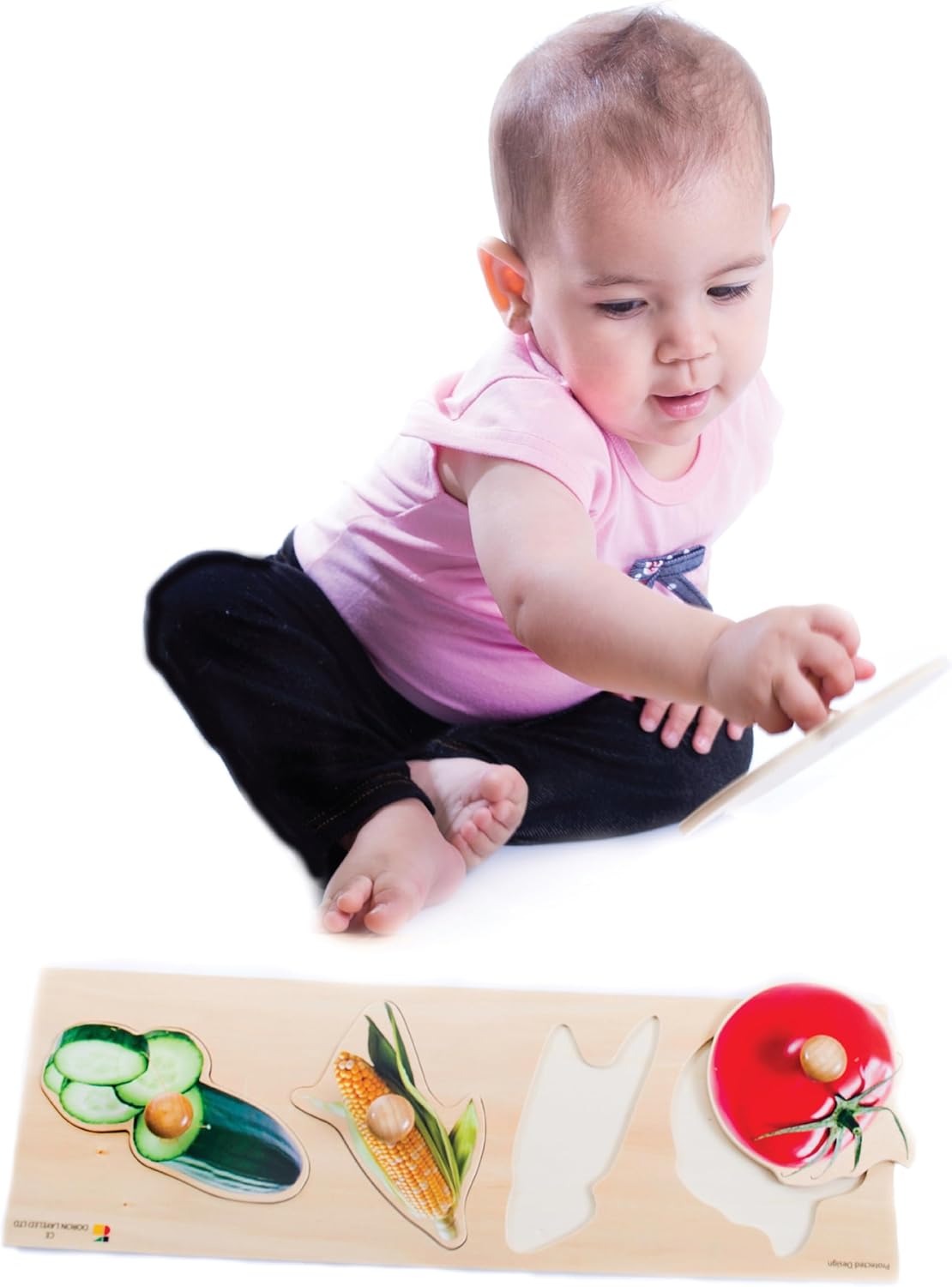 Giant Wooden Puzzle Vegetables, 4 Piece