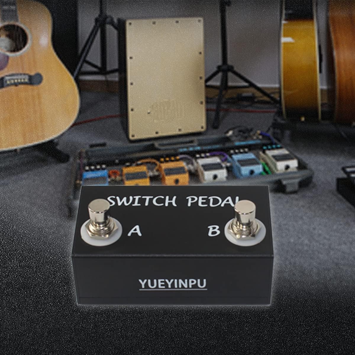 Momentary Dual Switches for Guitar Effect Pedal With TRS Cable Unlatching Pedal