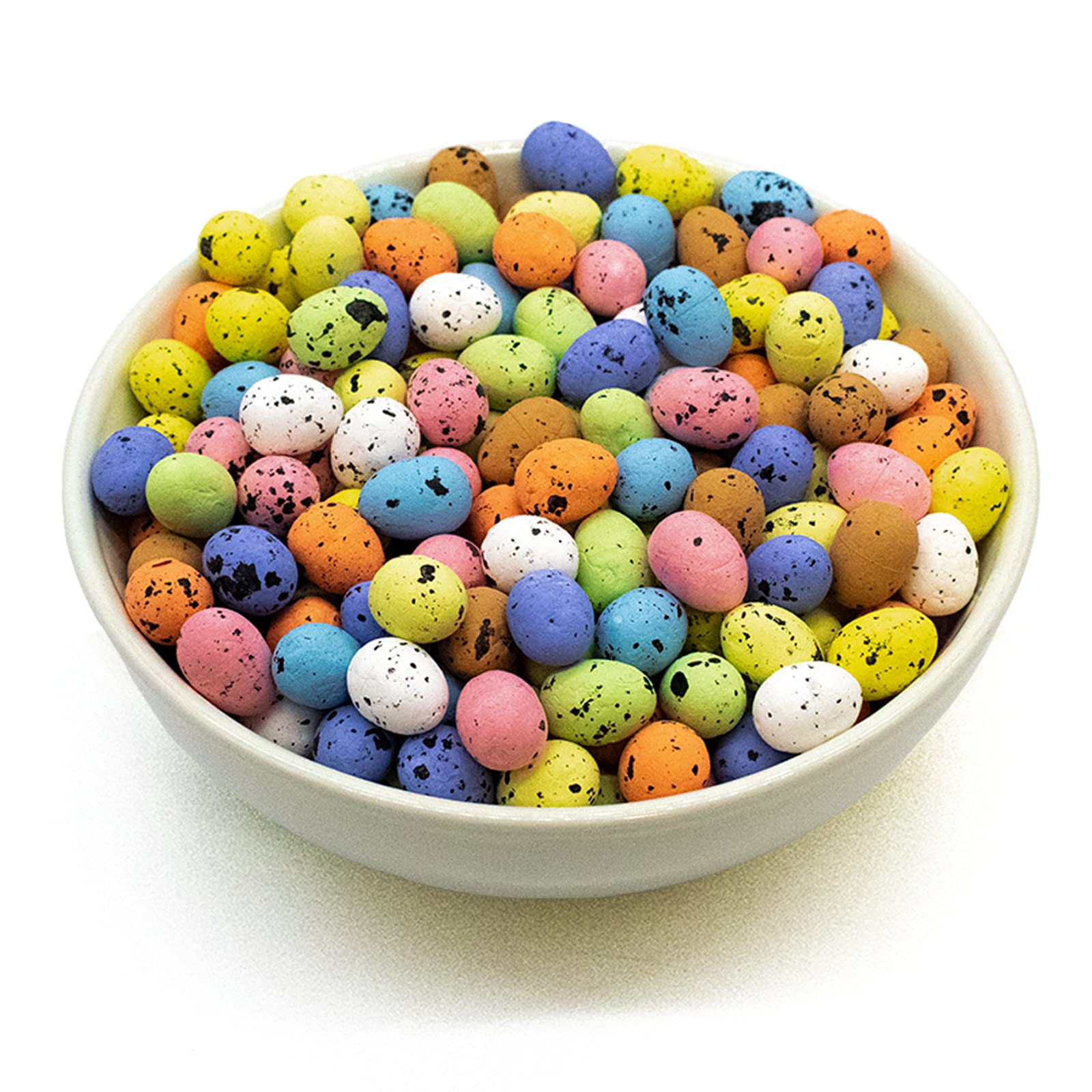 TRIXES 450PC Decorative Speckled Foam Easter Eggs – For Kids Crafts and Decoration - Easter Bonnet – Fill a Basket, Decorate the Home & Garden for an Egg Hunt, Décor – Made from Polystyrene