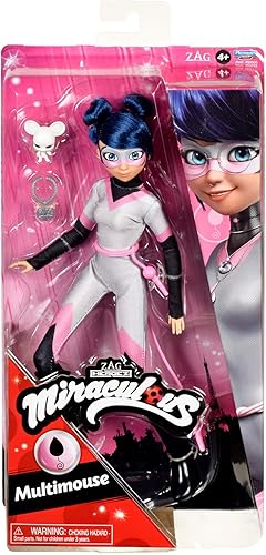 Miraculous Ladybug and Cat Noir Toys Multimouse Fashion Doll  Muñeca articulada de 10.2in con accesorios Kwami  Muñecas Bandai