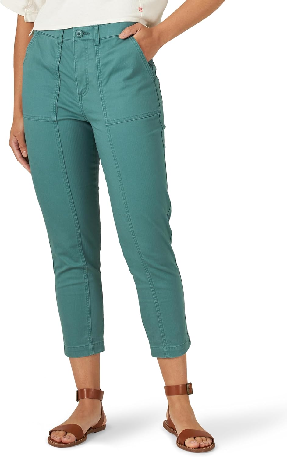 Lee Women's Ultra Lux High-Rise Seamed Crop Pant