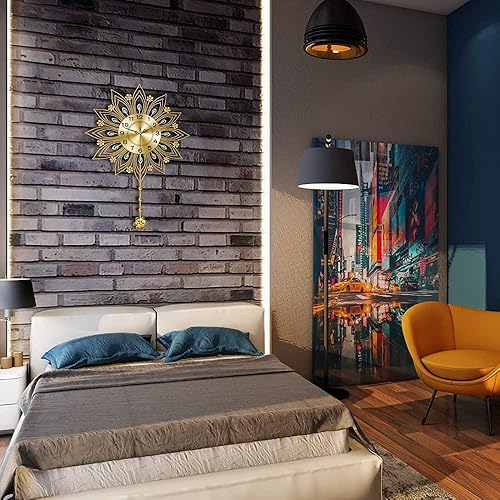 Miniatura 7 de Reloj de pared con forma de pavo real, de hierro forjado, silencioso, electrónico, de cuarzo, único, de metal, hueco, tallado, decoración, moderno,