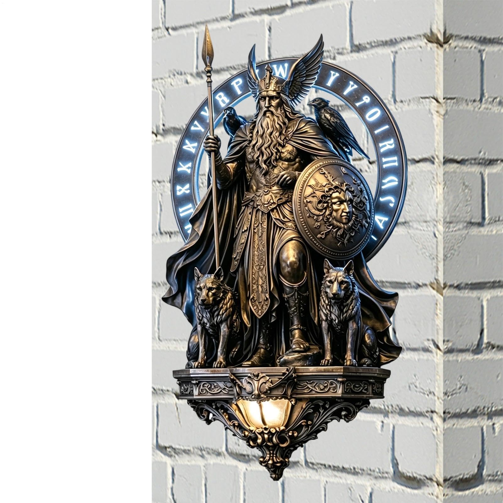 Lampada da parete gotica | Lampada da camera con angelo – Decorazione da parete Luci notturne | per i proprietari di abitazioni, soggiorno, camera da letto, studio, dormitorio, appartamento