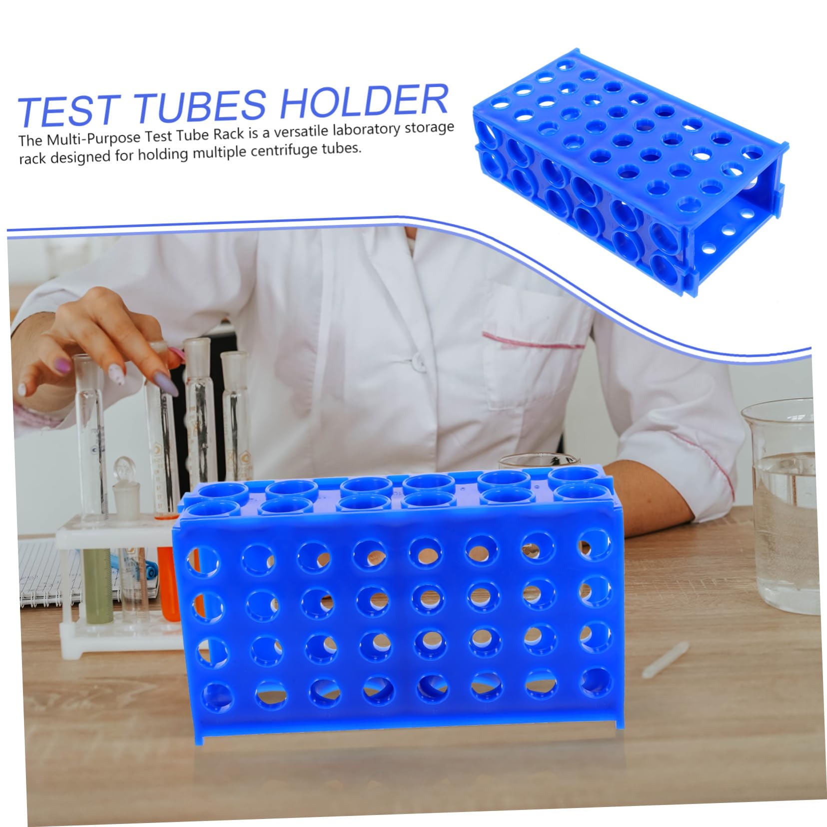 5stücke Test Tube Rack Mehrseitiger Reagenzglas Organizer Für Labor Stabiler Für Chemie Vielseitig Einsetzbar Platzsparend Einfach Zu Handhaben Für Und Chemie