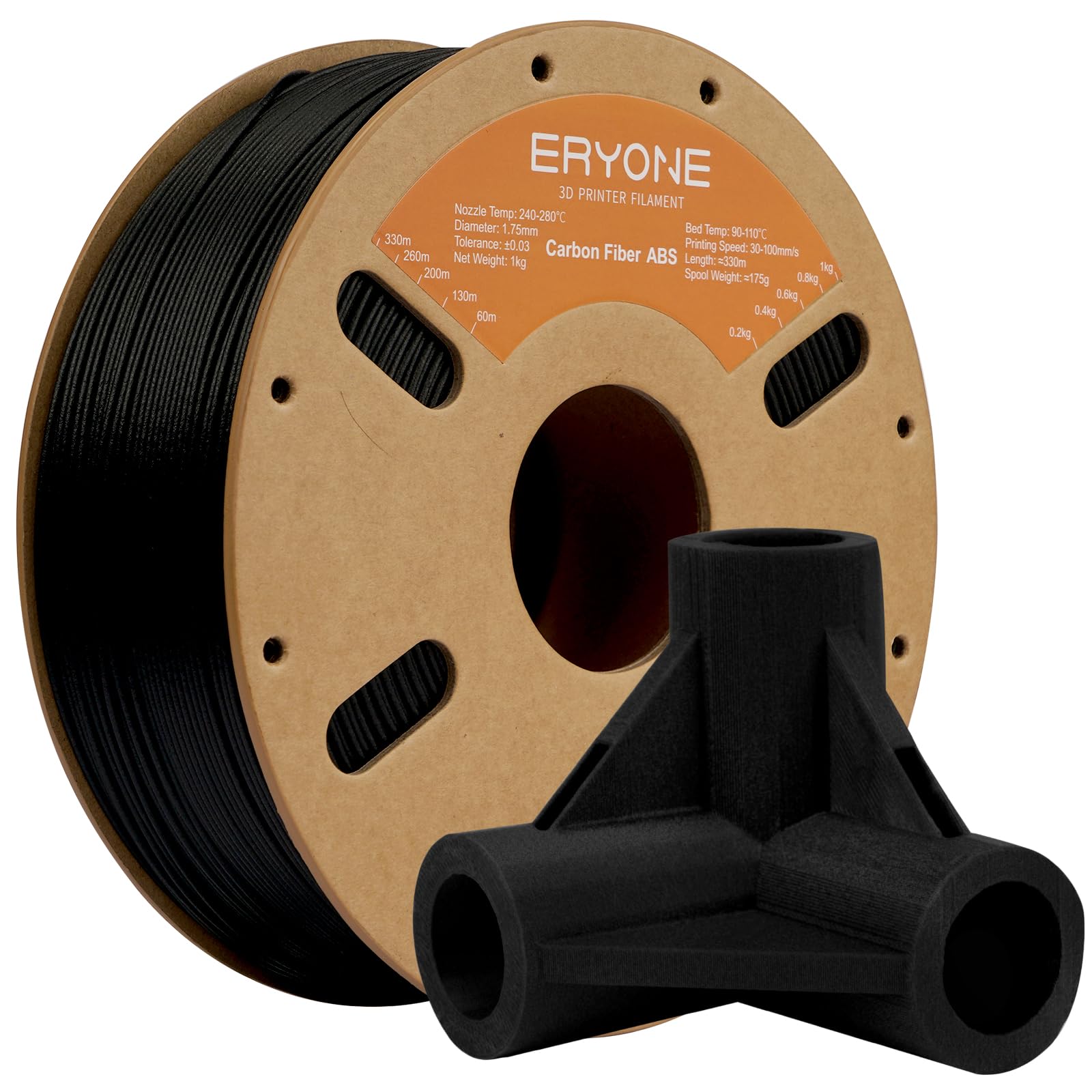 ERYONE Carbon Fiber Filament 1.75mm +/- 0.03mm, 3D Printing Filament, Fit Most FDM Printer