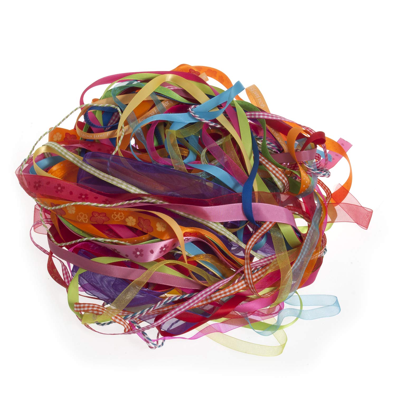 Trimits Multicoloured Bright Ribbons 2M 25 Pack