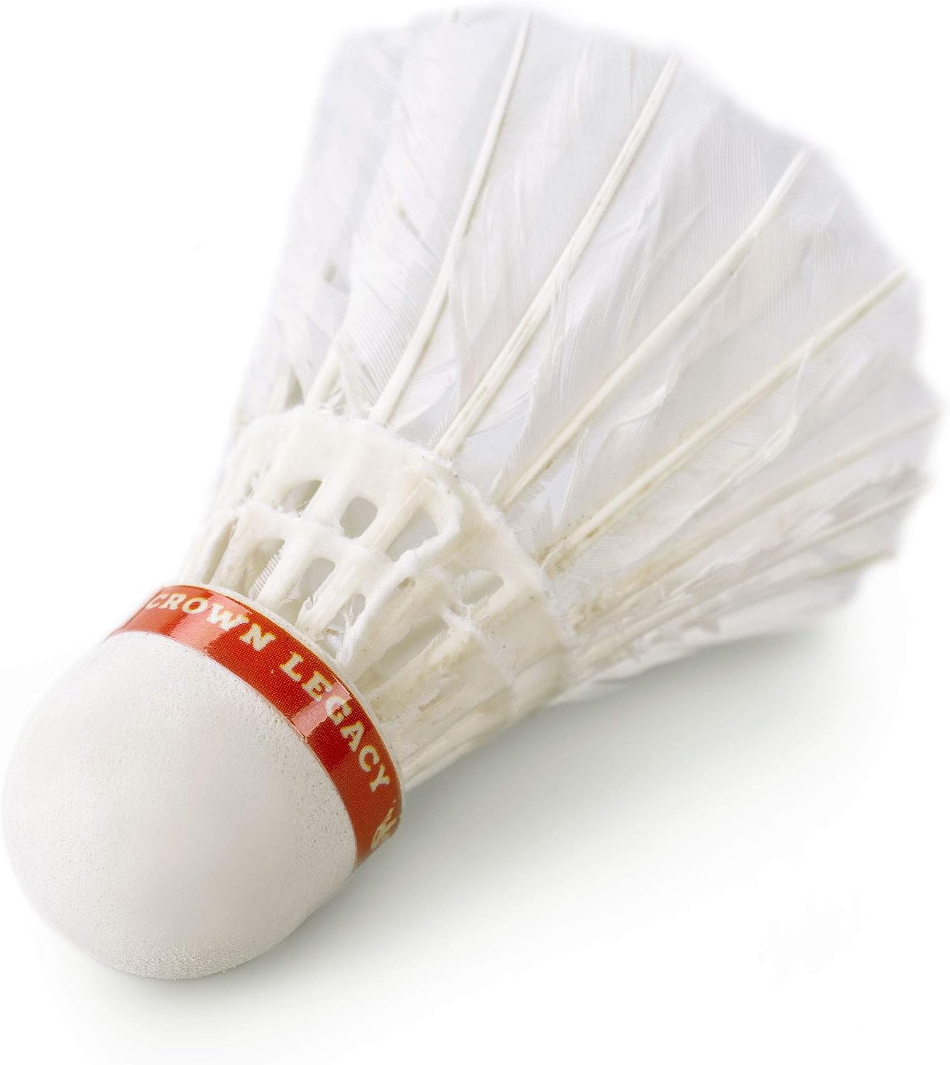Genuine Hen Feather Shuttlecocks (10 Pack) | Ten-Count of White Lightweight Birdies for Badminton | Classic Family Fun Indoor and Outdoor Yard Game and Sport Training Activity Accessory Pieces