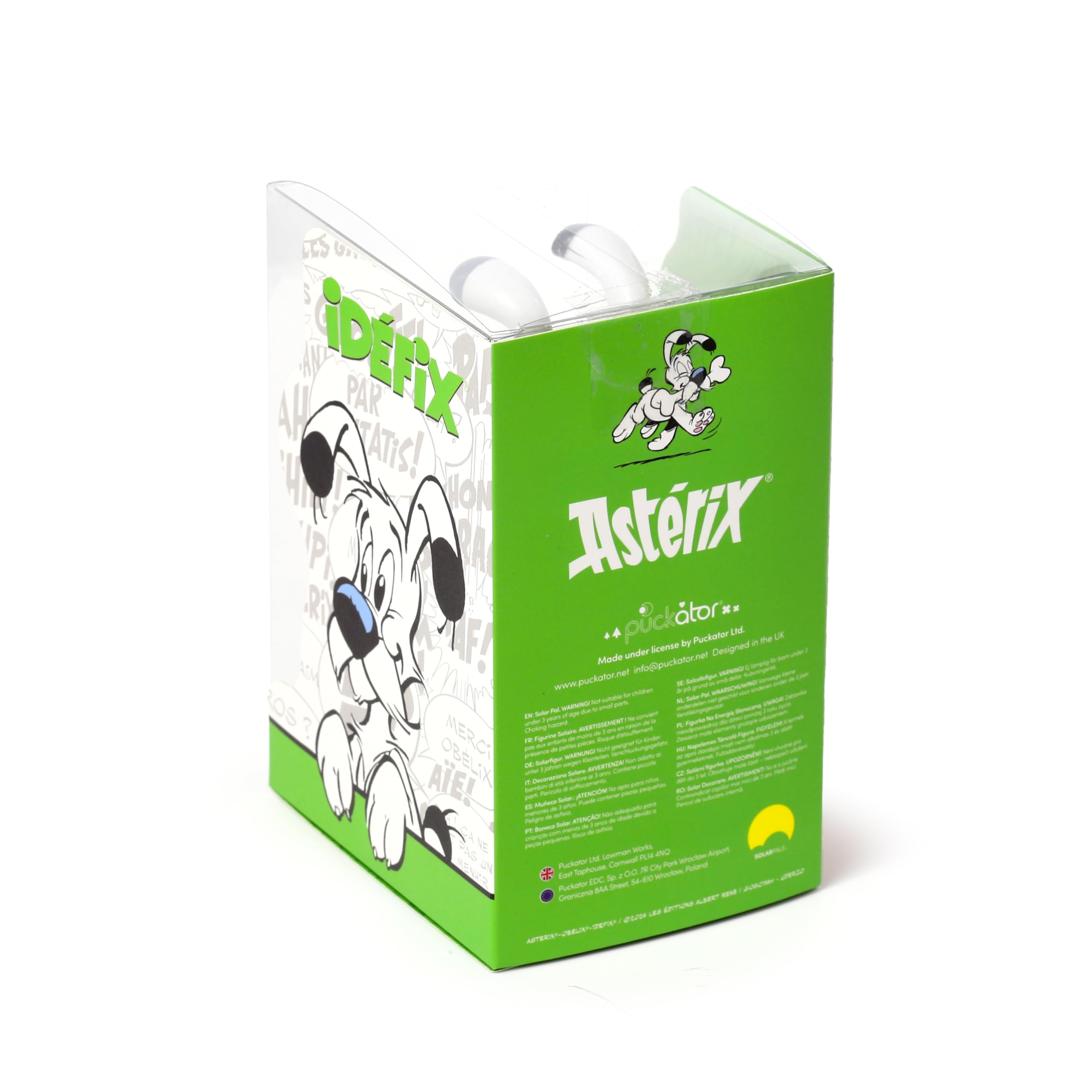 Puckator Solar Pal - Idefix Personaggio Ballerino ad Energia Solare - Asterix e Obelix, per Cruscotto Auto, Scrivania o Davanzale Finestra, Idea Regalo