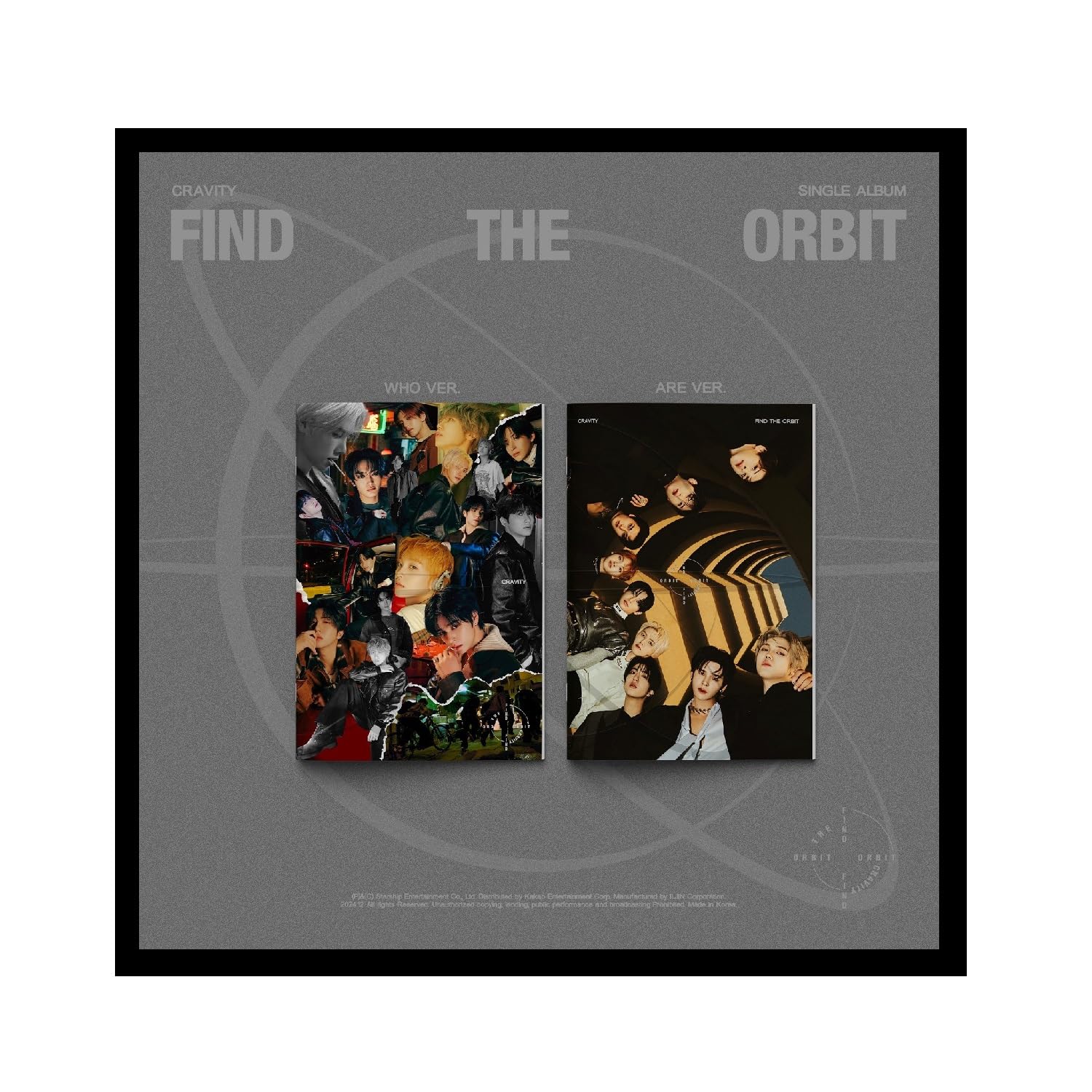Cravity - 1st Single Album Find The Orbit Standard Who & Are version CD+Pre-Order Gift (2 versions SET)