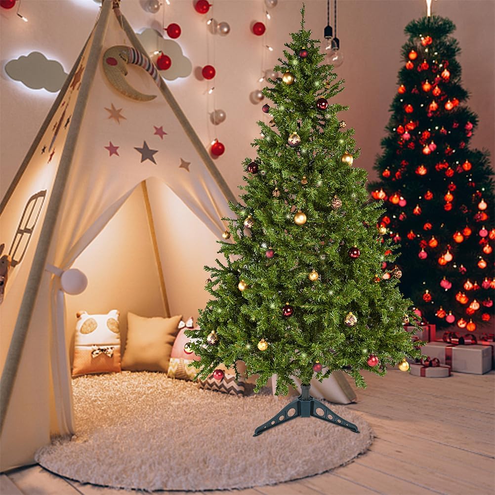 NUOBESTY 4pcs Christmas Tree Stand Artificial Bracket Stable Xmas Base Support Holder for 4ft-5ft Trees Supplies 15. 3inch