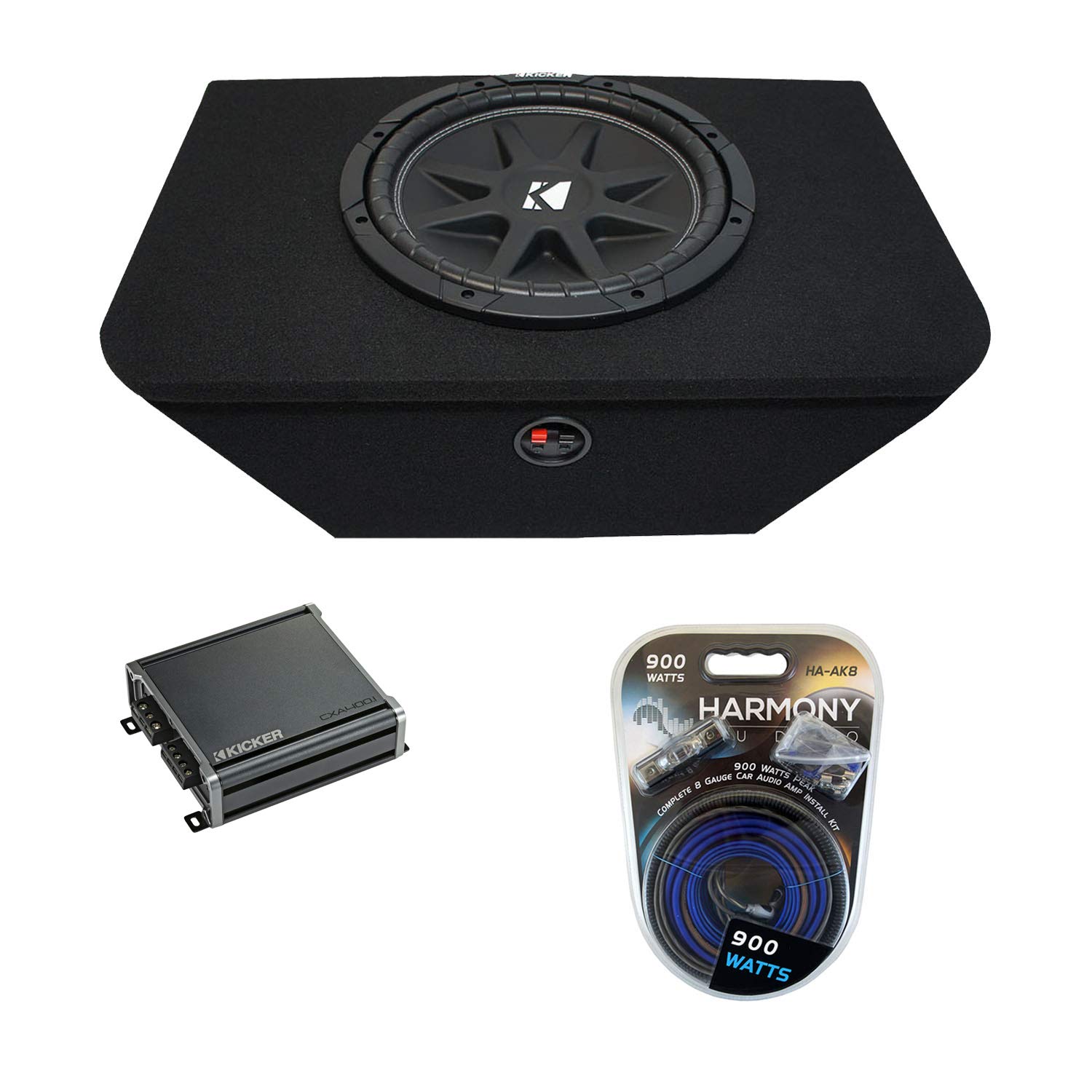 Kicker Bundle Compatible with 2000-09 Honda S2000 C12 Comp Single 12
