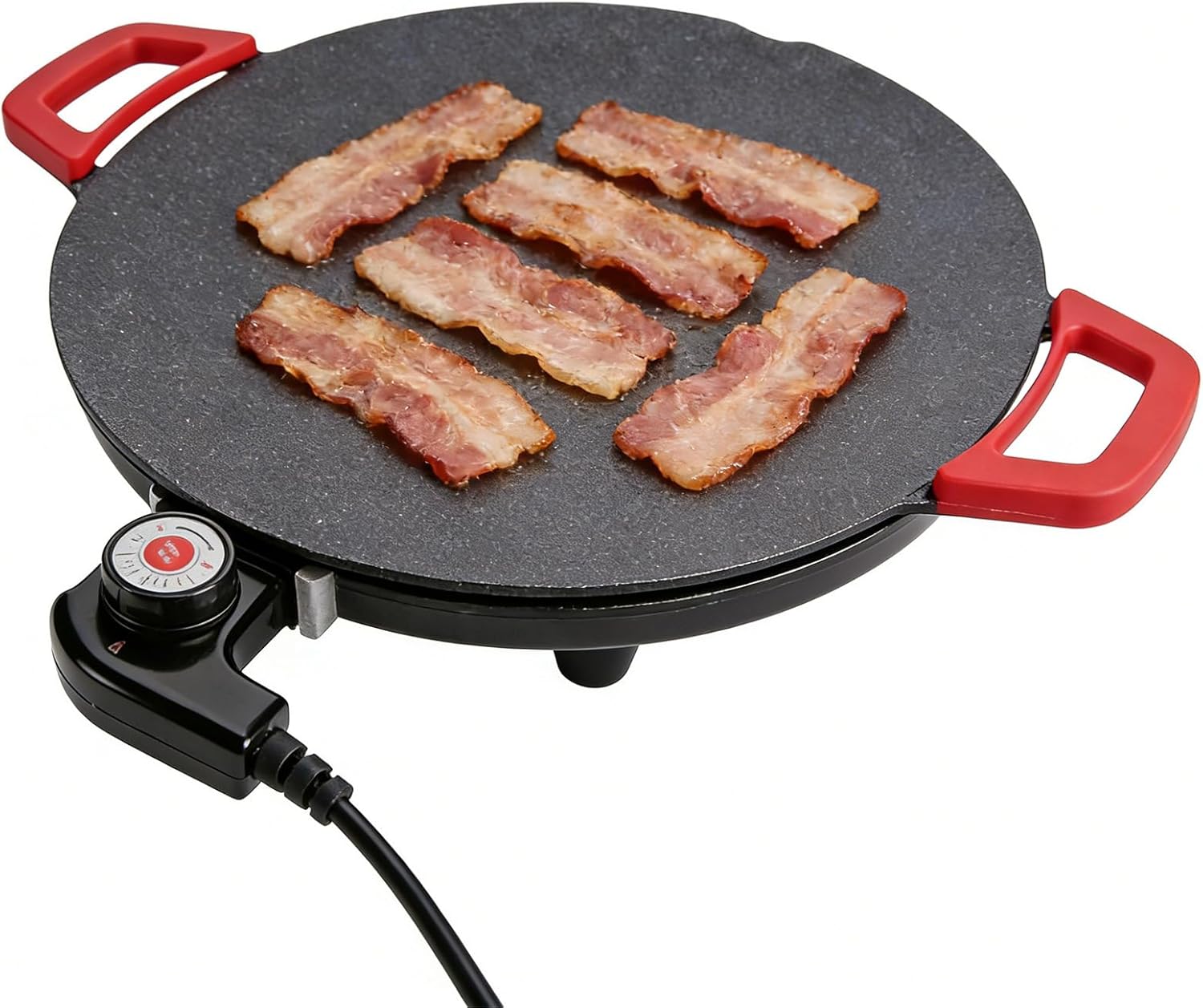 5-Level Electric Griddle - Adjustable Cooking Plate for Grilling, Non-Stick Electric Griddle Plate, Durable Premium Construction, Ideal for Home Kitchen Restaurant Indoor Outdoor Picnics Grilling Barb
