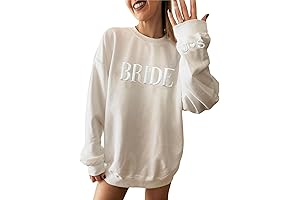 Merry and Bride Embossed Sweatshirt: A Personalized Engagement Gift