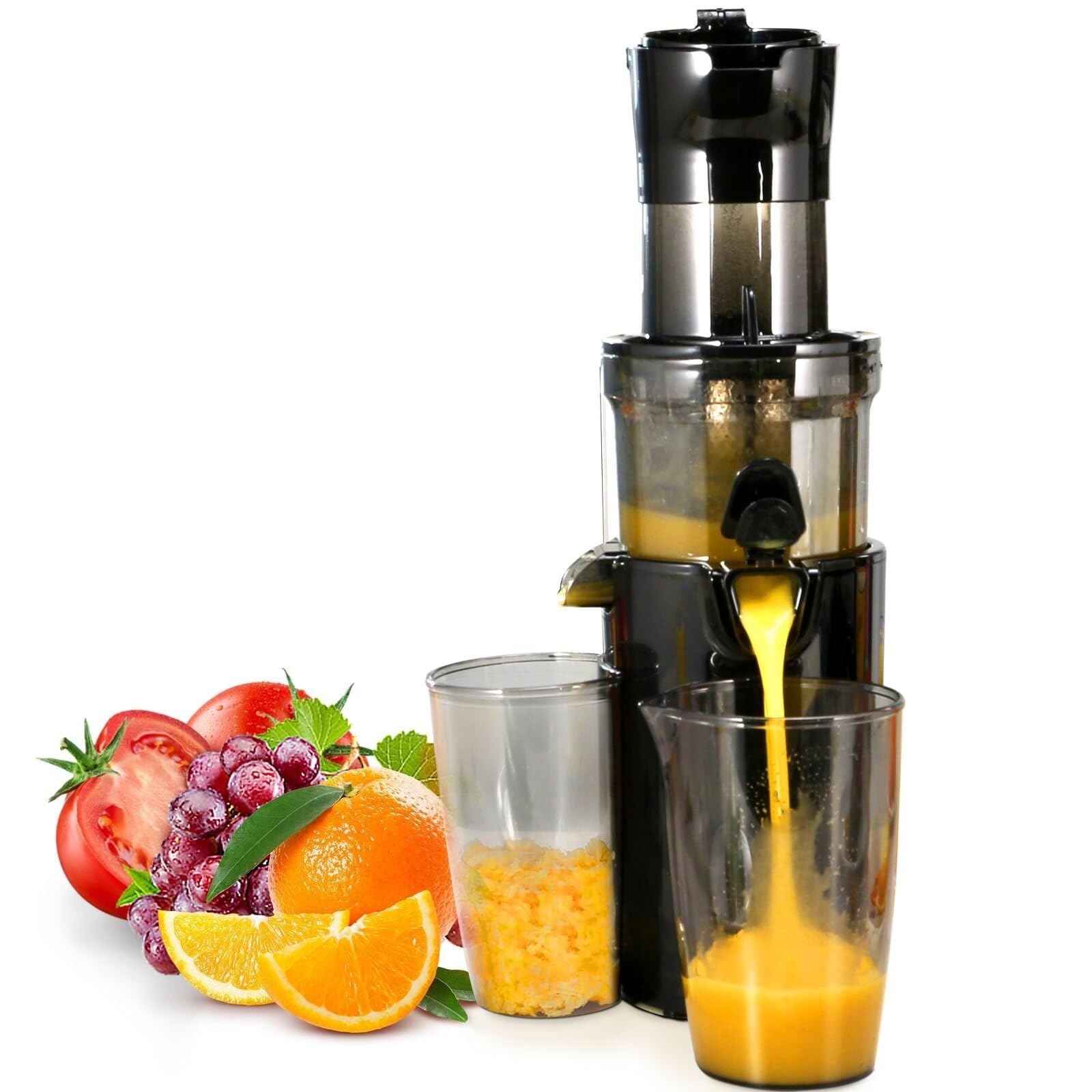 Spremiagrumi masticatore spremitura a freddo estrattore di succo ampio scivolo di alimentazione frutta e verdura ad alto contenuto nutritivo facile da pulire