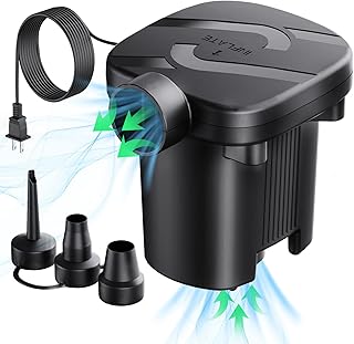 Electric Air Pump - Quick-Fill Portable AC110-120V Pump for Inflatables, Mattresses, Cushions, Pool Floats & More