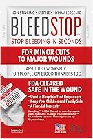 Vista 2 de BleedStop™ Polvo de primeros auxilios para coagulación de la sangre, kit de trauma, pacientes anticoagulantes, seguridad para acampar