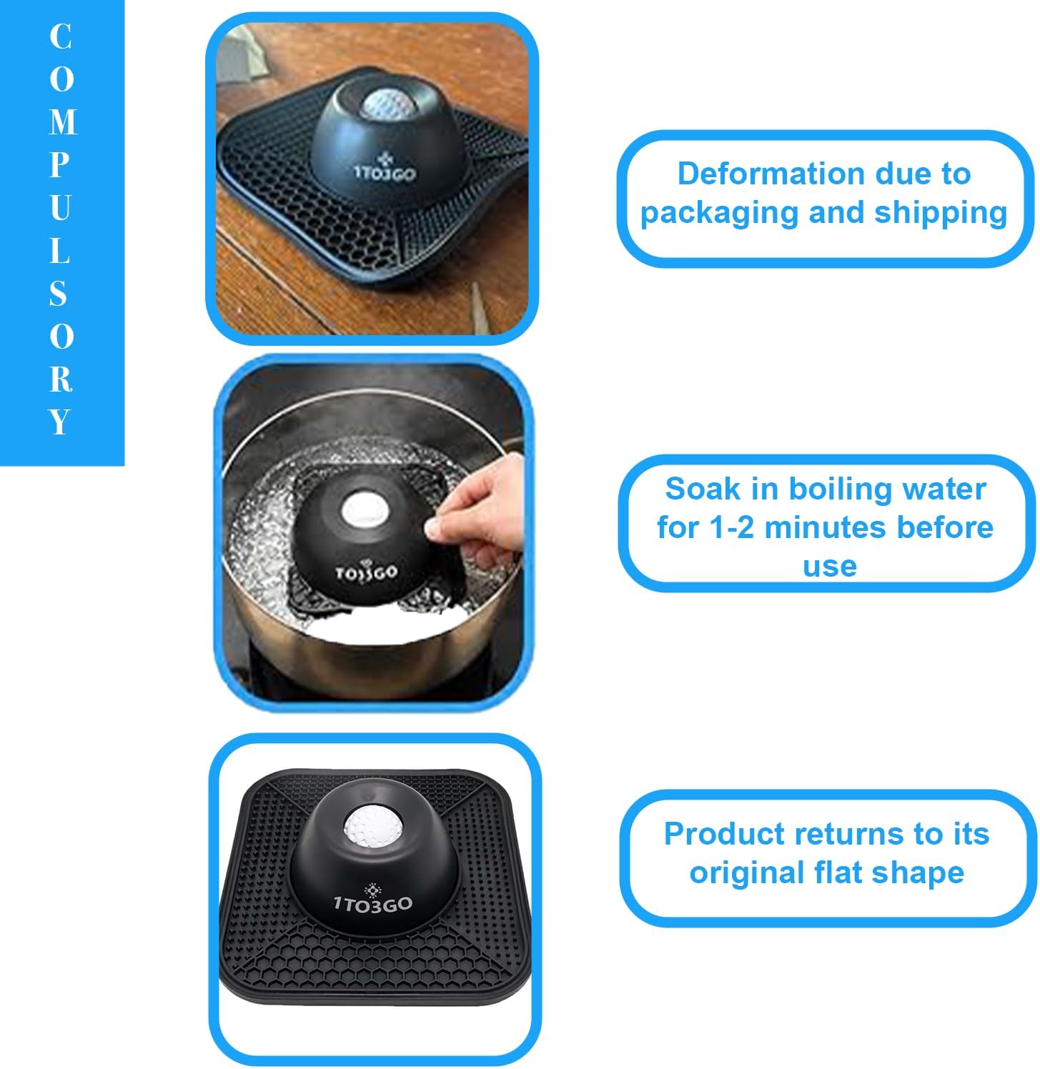 Dog Slow Feeder Bowls for Liquid & Solid Treat, Dog Lick Mat, Dog Licking Bowl with Rolling Ball Lick Toy for Dogs & Cat (Black)(Immerse in boiling water for 1-2 minutes before use to restore product)