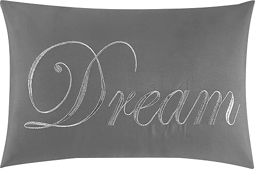 Miniatura 6 de Grand Avenue Juego de edredón bordado capitoné, tamaño California King, juego de ropa de cama de 7 piezas, color gris, ultrasuave