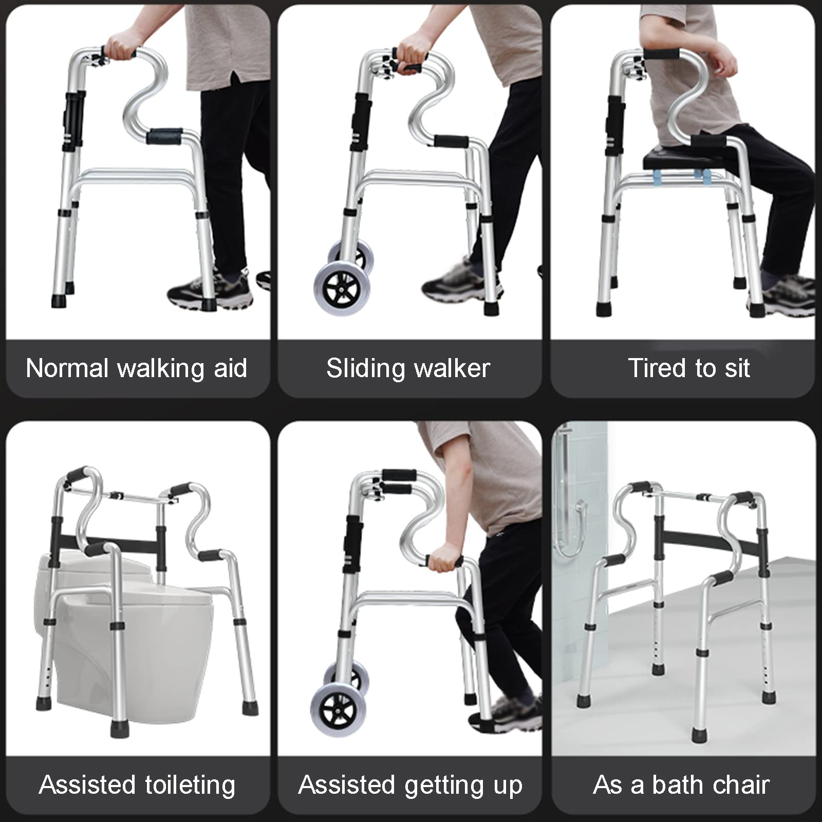 Chodzik Dla Seniorów Chodzik Dla Osób Starszych Chodzik Dla Niepełnosprawnych Podpórka Pod Rękę Pomocniczy Uchwyt Do Chodzenia Pomoce Dla Osób Niepełnosprawnych Chodziki,H,E