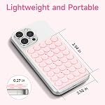 Yojaro Silicone Suction Cup Phone Case Mount, Double Sided, Hands-Free Strong Grip Holder for Selfies and Videos, Silicon Phone Stand for iPhones and Android, Black