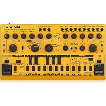 Behringer TD-3-MO-AM "Modded Out" Analog Bass Line Synthesizer with VCO, MIDI Controllable VCF and Sub-Harmonics Oscillator, 