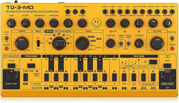 Behringer TD-3-MO-AM  Modded Out  Analog Bass Line Synthesizer with VCO, MIDI-Controllable VCF and Sub-Harmonics Oscillator