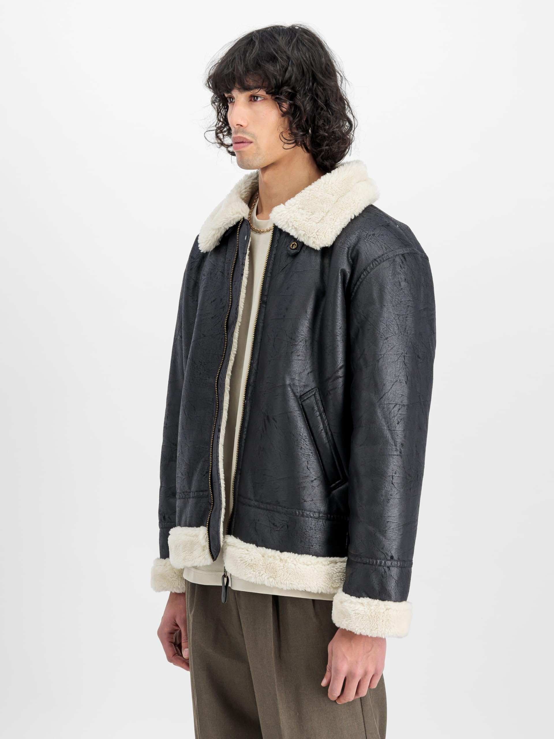 ALPHA INDUSTRIES kurtka skórzana Mężczyźni Alpha Industries B3 Fl kurtka skórzana męska (1 w zestawie)