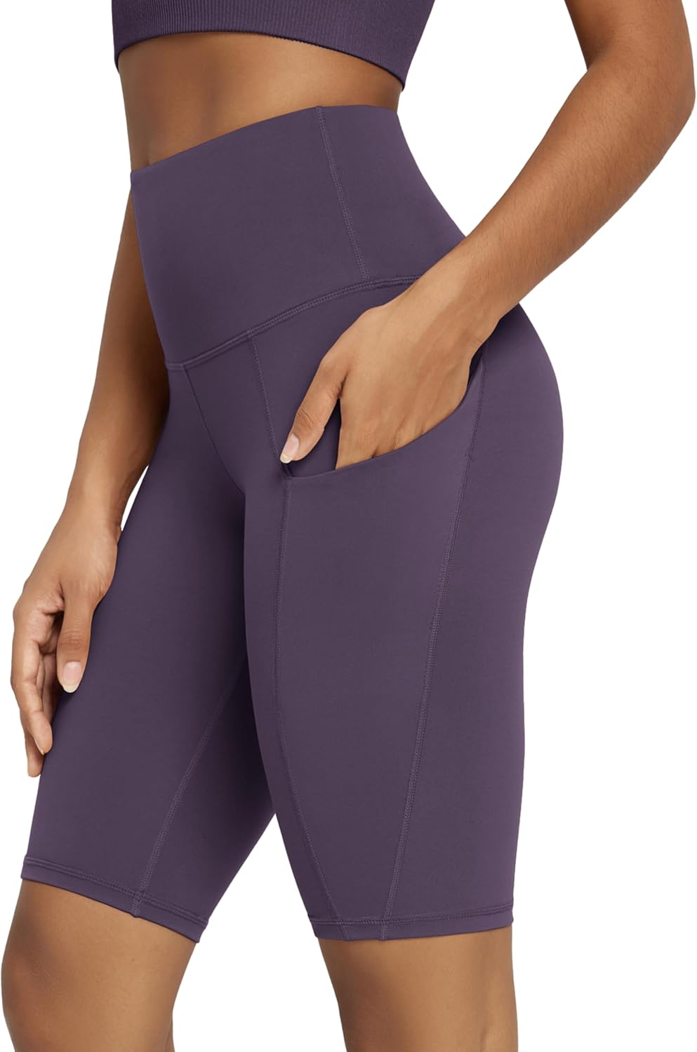 ODODOS Women's Tummy Control Biker Shorts 2.0 with Pockets High Waist Athletic Workout Yoga Shorts-3.5''/ 5"/ 8" / 10" Inseam
