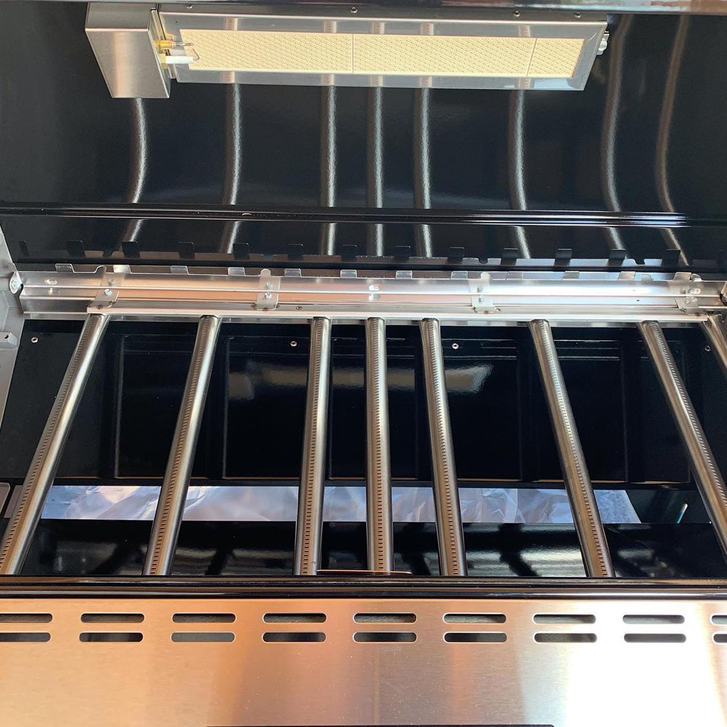 64849 Burner Support Brackets Replacement Parts for Weber Summit S/E-670 S/E-650 S/E-620 Gas Weber Summit Grill Parts, Flavorizer Bars Brackets for Weber Summit 600 Series Grill Center Accessories