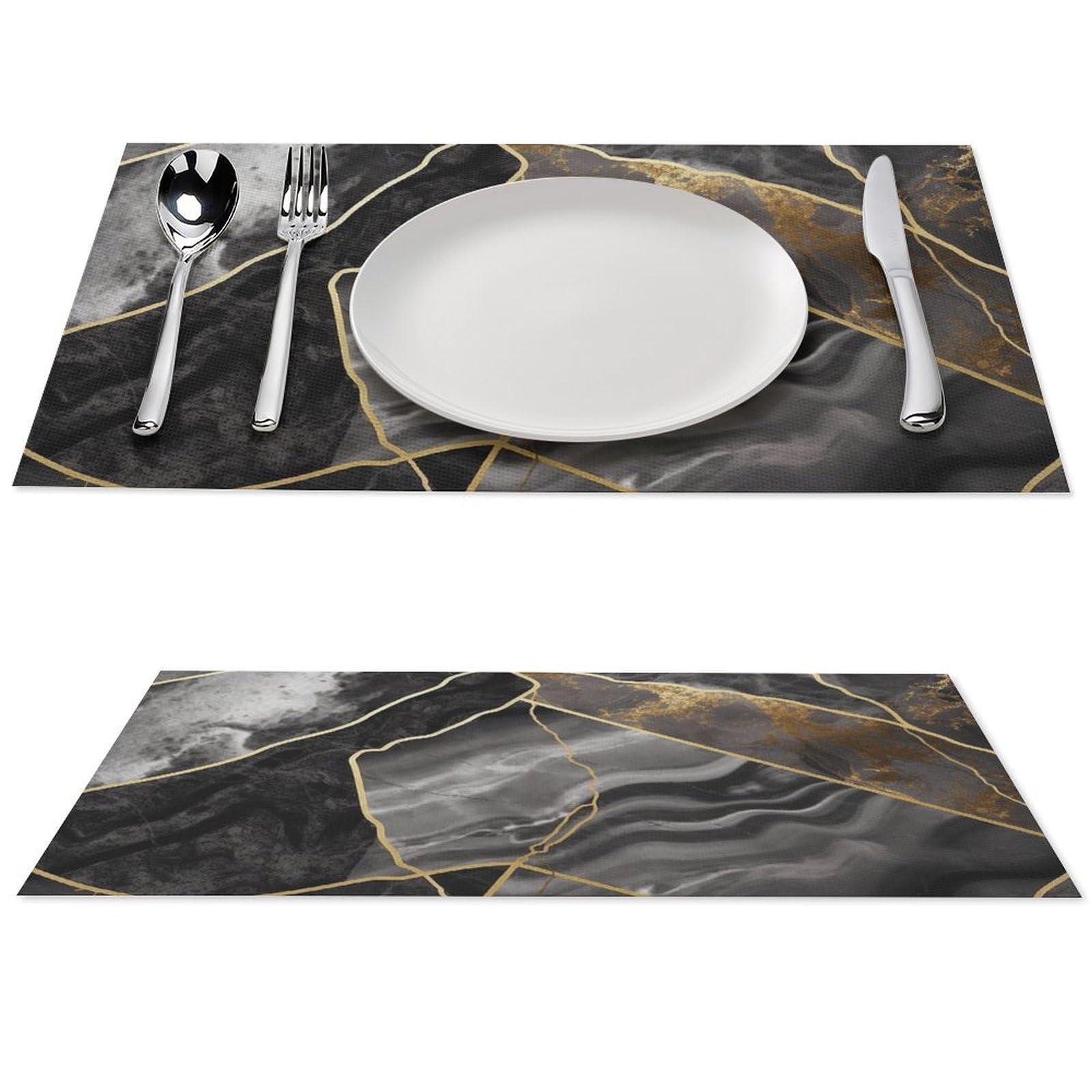 Sets de table résistants à la chaleur et antidérapants en PVC lavable 30,5x45 cm