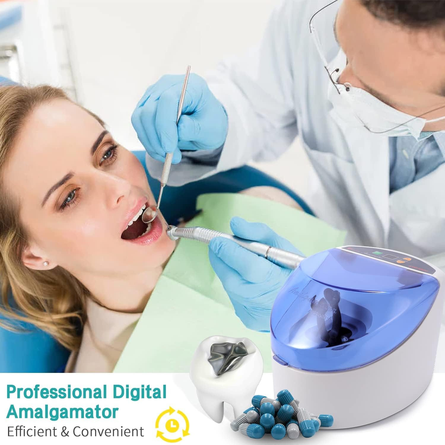 Digital Amalgamator - High Speed Amalgam Mixer Capsule Blend Mixer Adjustable Time