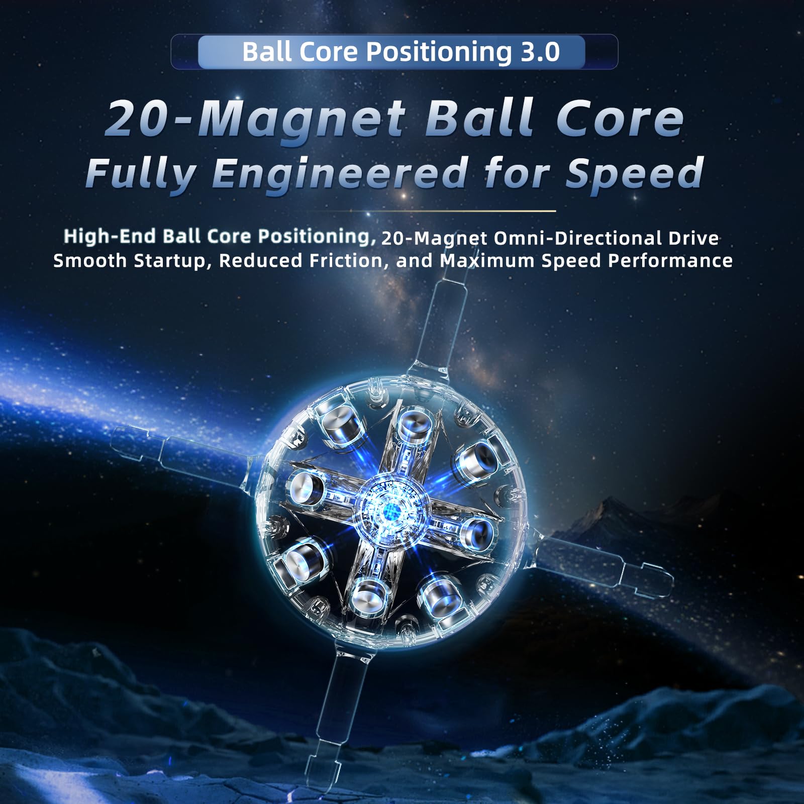 Moyu Weilong V11 2025 Ball-core UV Coated Speed Cube 3x3 Stickerless Puzzle Cube Professional MagLev Magnetic Master Cube(Maglev Ball Core Version) - Image 4