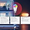 لمبة Fonri Smart Led، خالية من الاهتزازات بقدرة 9 وات، 16.7 مليون لون، تحكم صوتي، 806 لومن، لون أصفر وأبيض طبيعي، أجواء، مدعومة من Tuya، ضمان لمدة عامين [فئة الطاقة F]