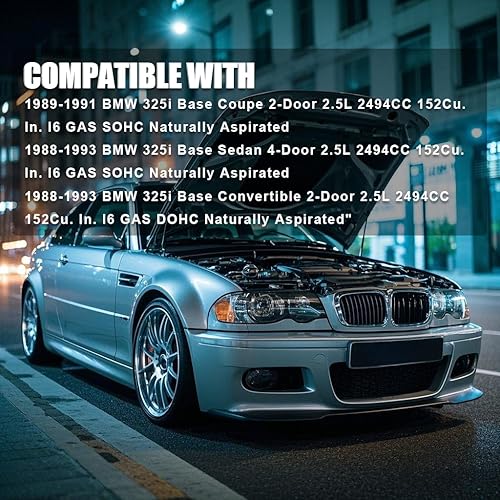 Miniatura 2 de PIT66 Kit de manguera de refrigerante de radiador de silicona, compatible con BMW E30 M20 325 325I 6CY 1988-1993, negro con abrazaderas