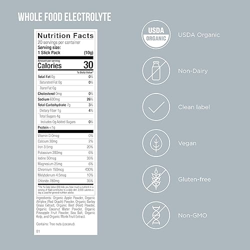 Miniatura 2 de Whole Food Electrolyte - Rehydration Support with Powerful Antioxidants - Supports Healthy Muscle Metabolism - Electrolyte Powder Drink Mix