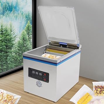 Chamber Vacuum Sealer, Stainless Steel Vacuum Packaging Machine, 360W Powerful Sealing System, Automatic Preservation Machine Sealer, Commercial Vacuum Packer