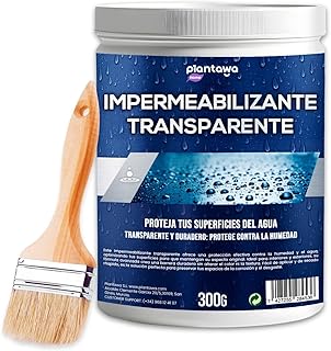 Plantawa Impermeabilizante transparente 300 g | revestimento impermeável definitivo, gera película protetora, resistente...