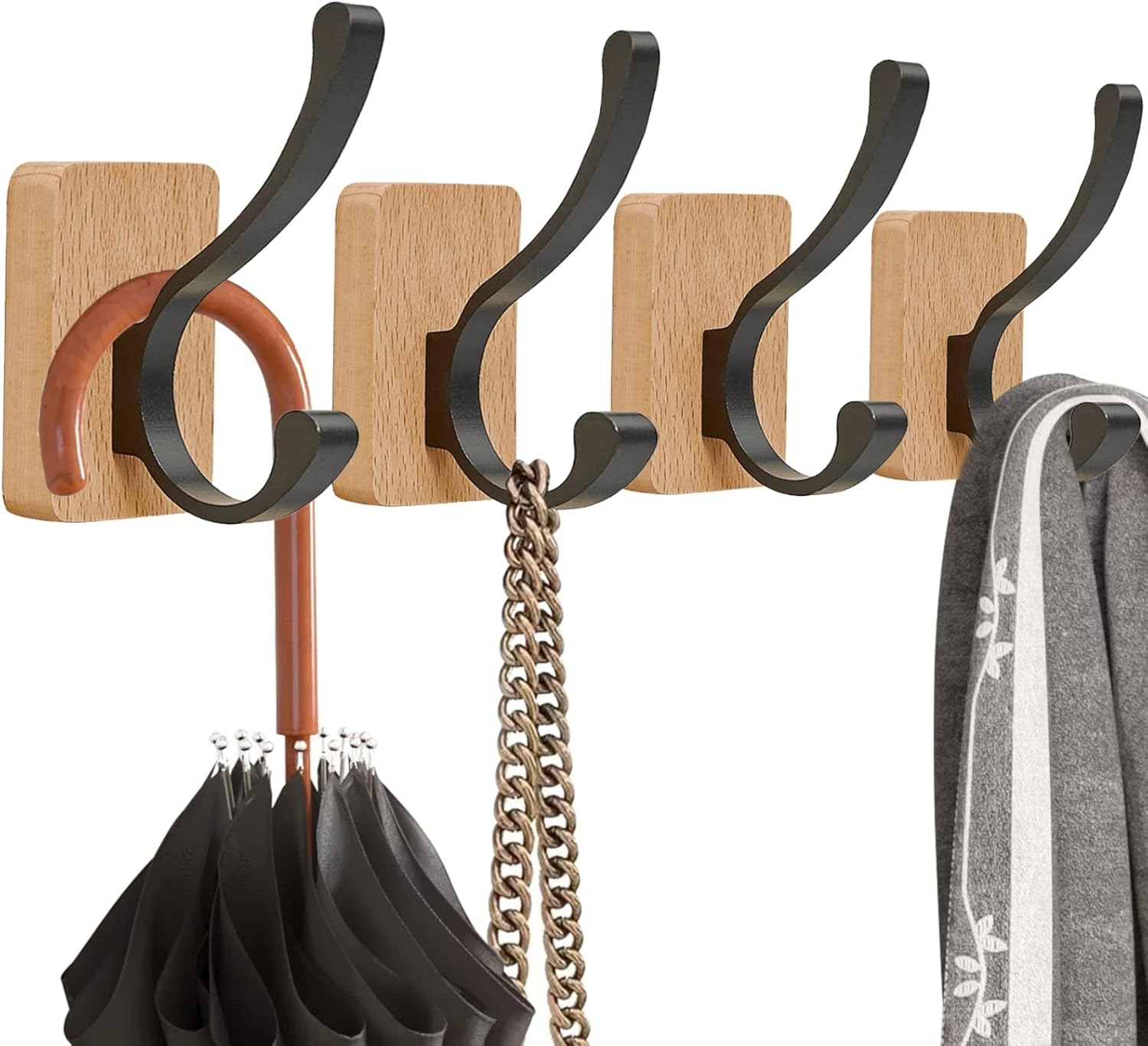 FAWEY TRED INC 72 in. H Shepherds Hook 5 Prongs Metal Base Strong Rust Resistant Black Steel