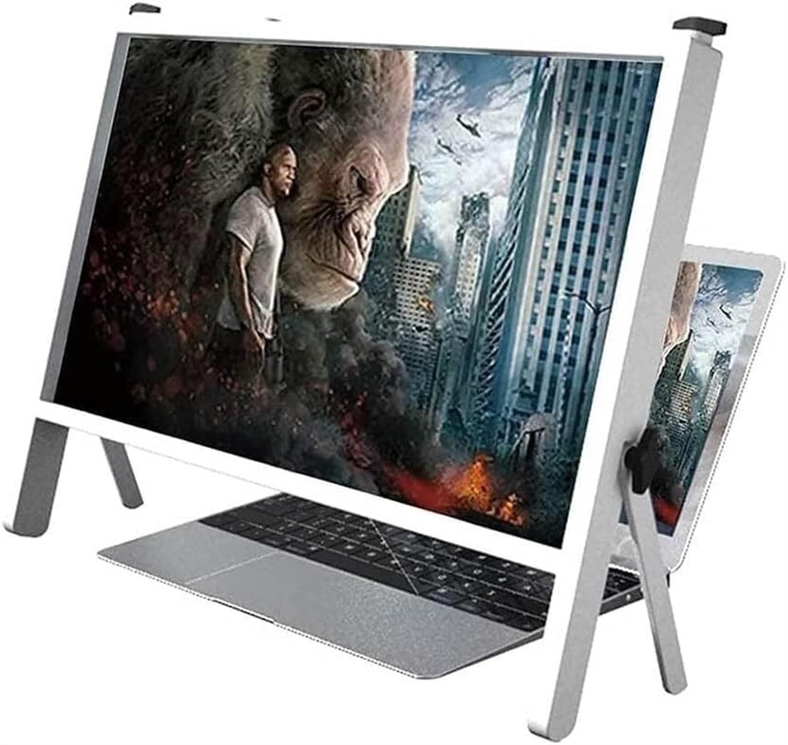 Okulary powiększające duża lupa do ekranu telefonu laptopa, 3D Hd Copmputer lupa do ekranu wzmacniacz projektor do gier