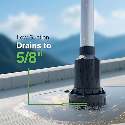 Miniatura 4 de Bomba de Transferencia de Agua Inalámbrica de Varilla, Bomba de Sumidero Portátil Alimentada por Batería con 2 Baterías Recargables de 4000mAh